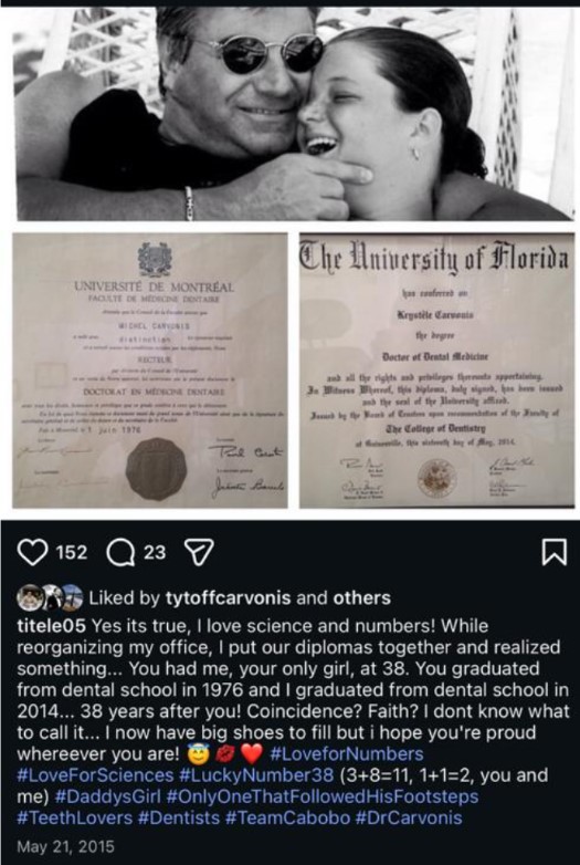 Deux diplômes, une même vocation — 38 ans d'écart