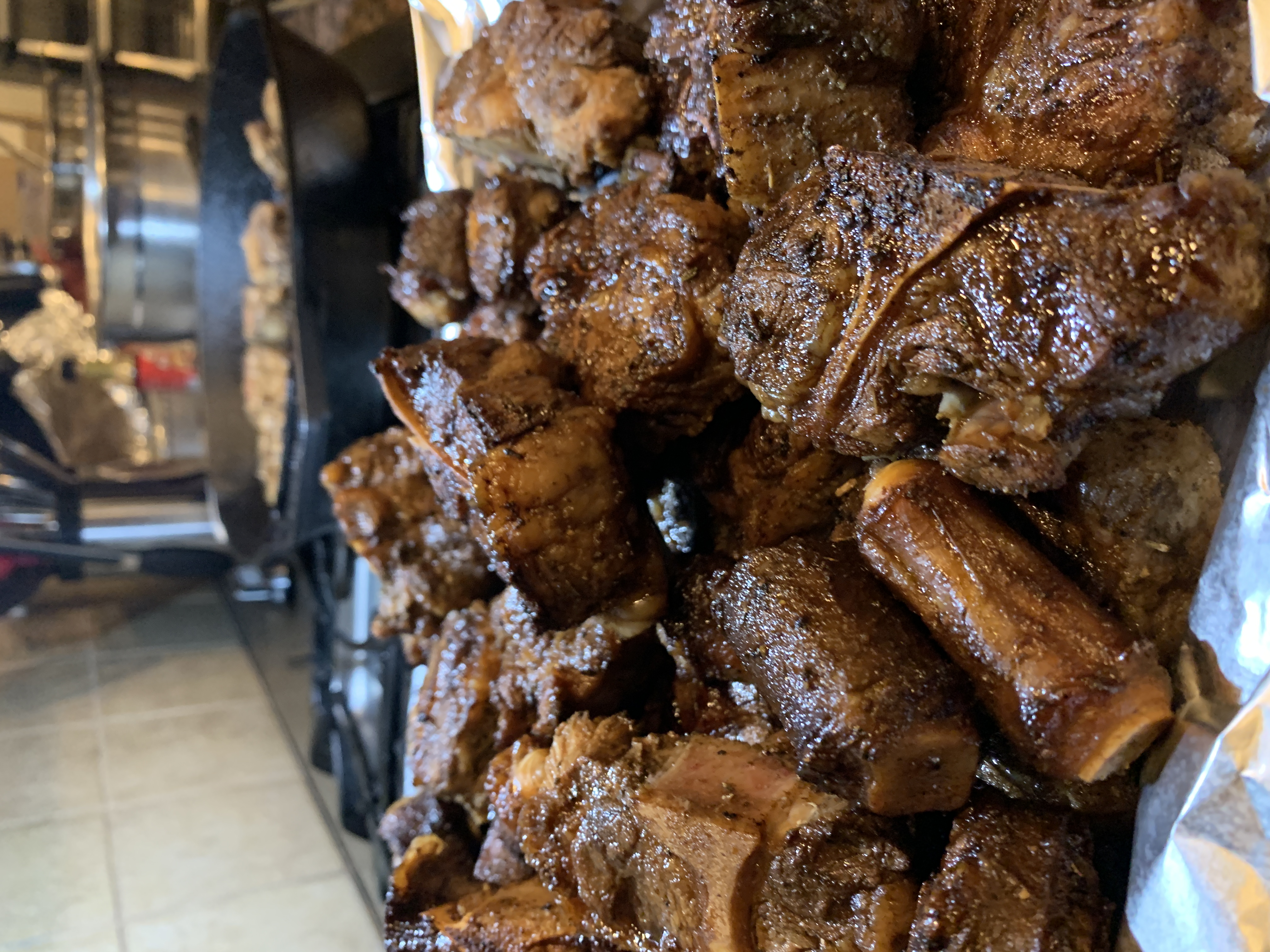 Oxtail cooking