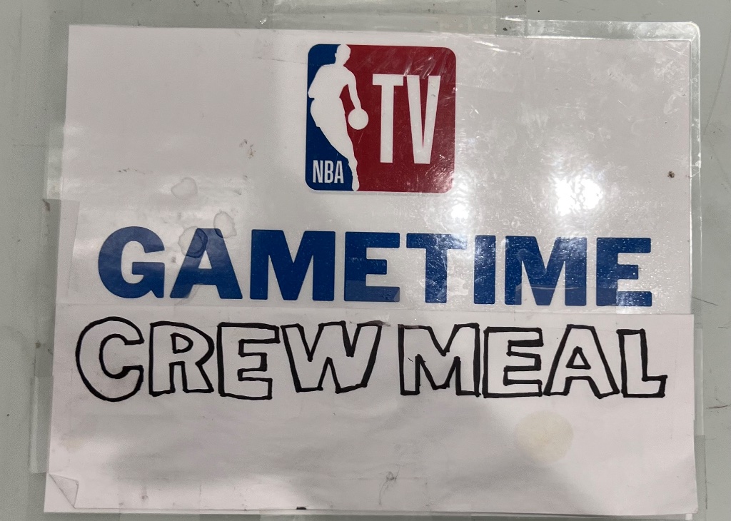 NBA TV Crew Meal