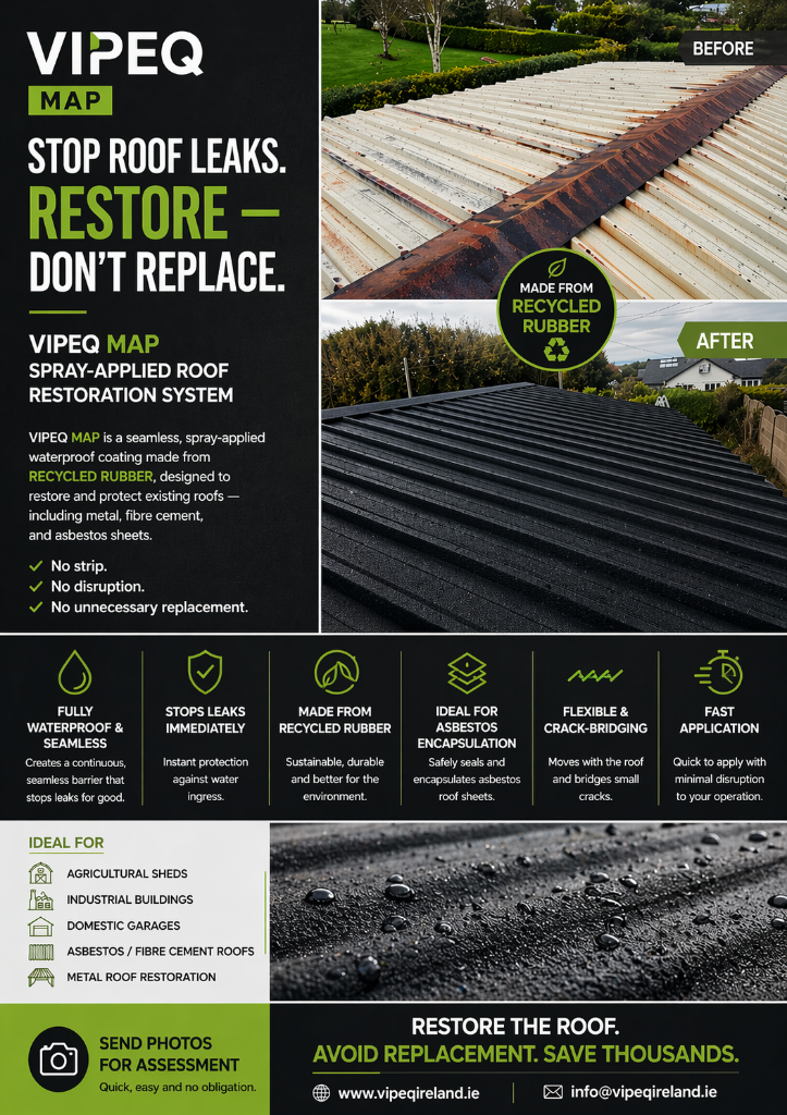 VIPEQ MAP — Stop Roof Leaks, Restore Don't Replace flyer
