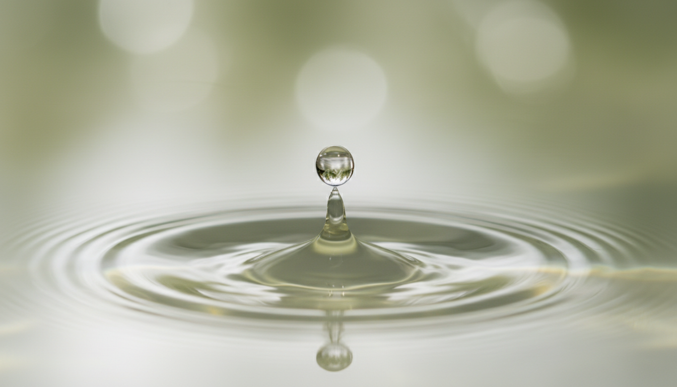 Serene water ripple symbolizing calm and clarity