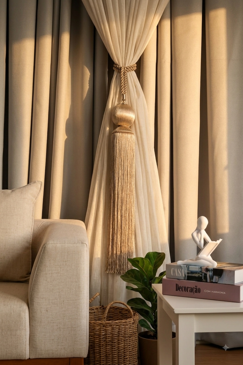 Abraçadeira Marbella em ambiente decorado