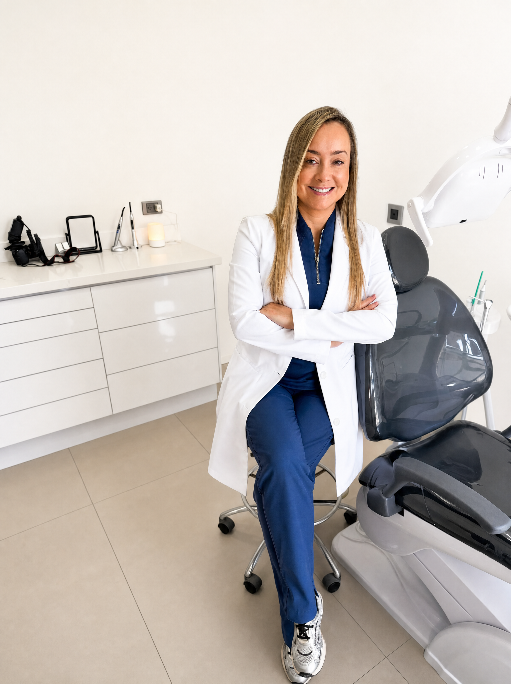 Mariana Orta en su consultorio