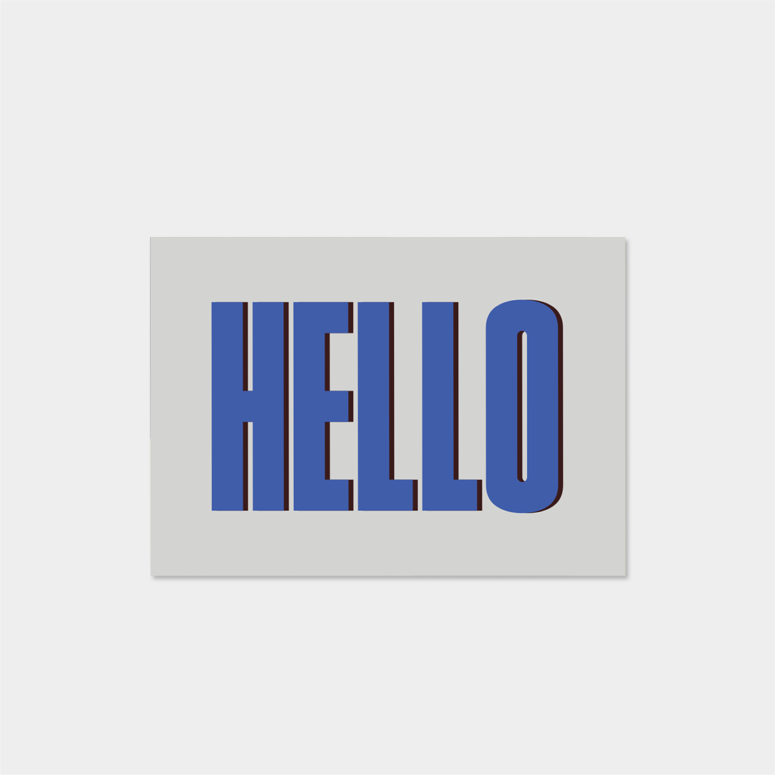 Hello Color Study mini fine art print pack with geometric and typographic artwork - image 4