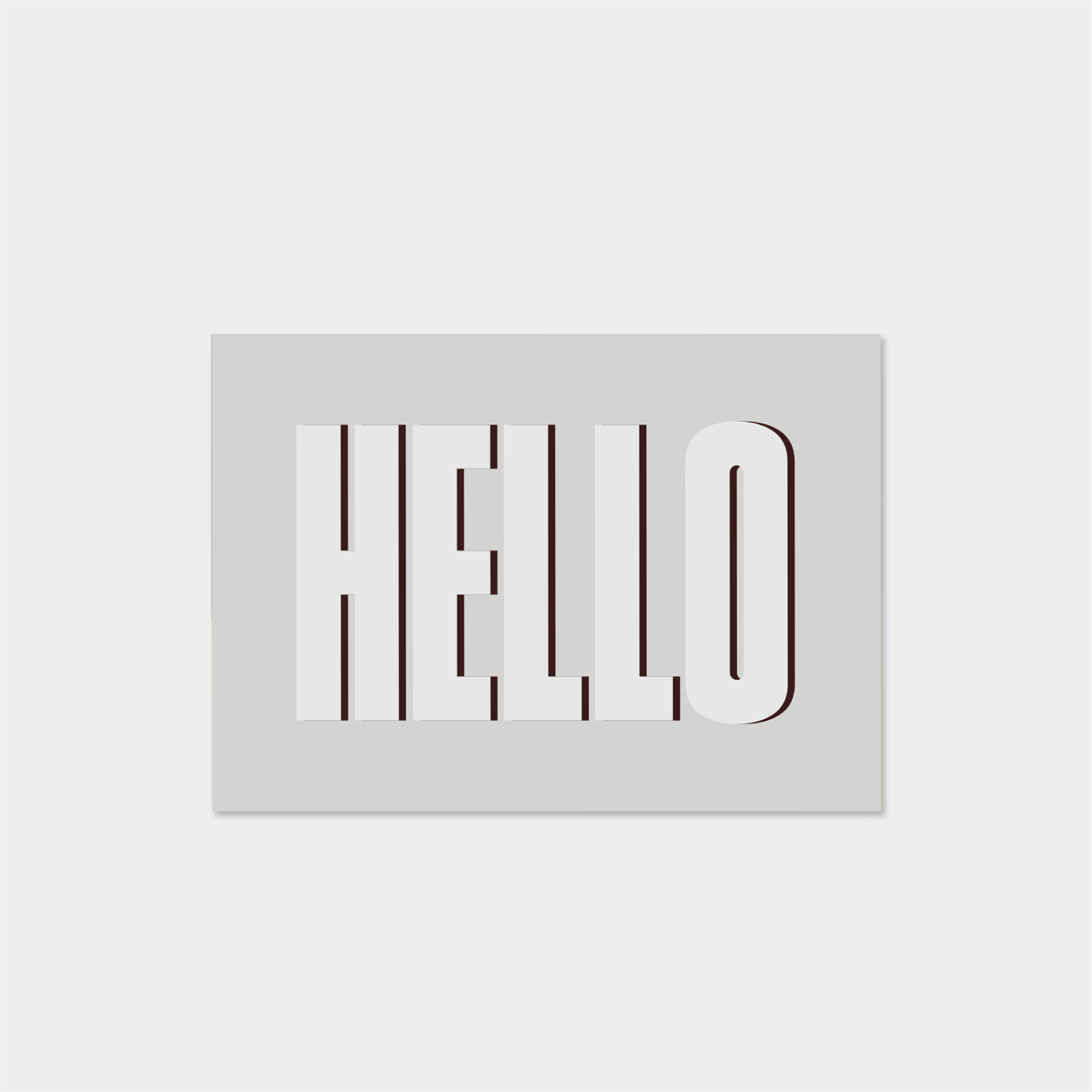 Hello Color Study mini fine art print pack with geometric and typographic artwork - image 3