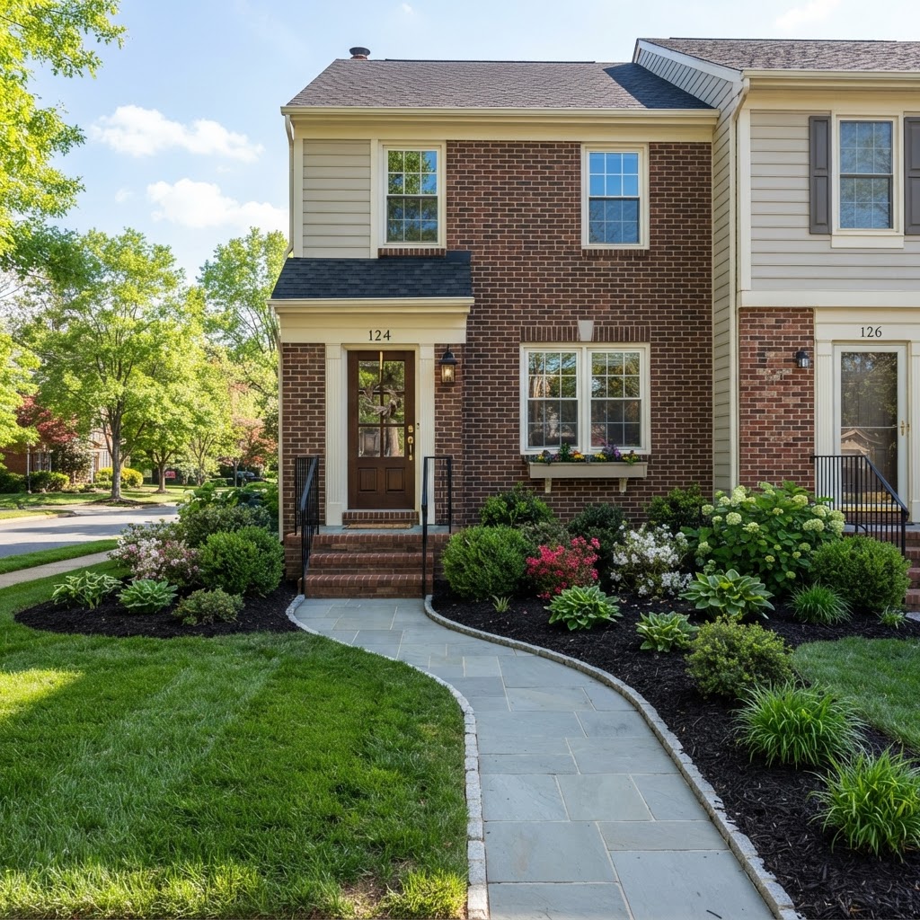 Townhouse Yard Cleanup & Landscaping