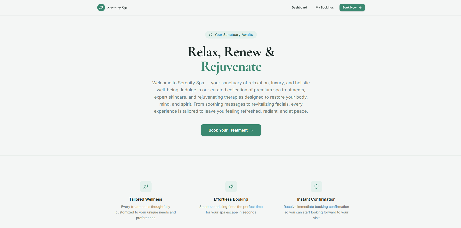 Intelligent Booking System template preview