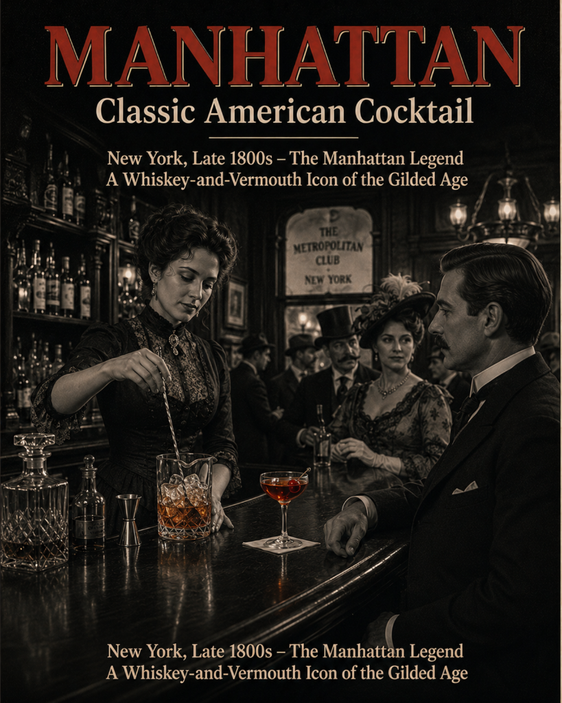 Manhattan Cocktail Canvas Wall Art