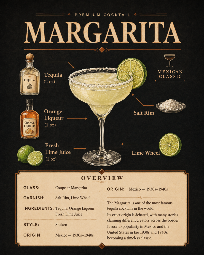 Margarita Cocktail Poster Print