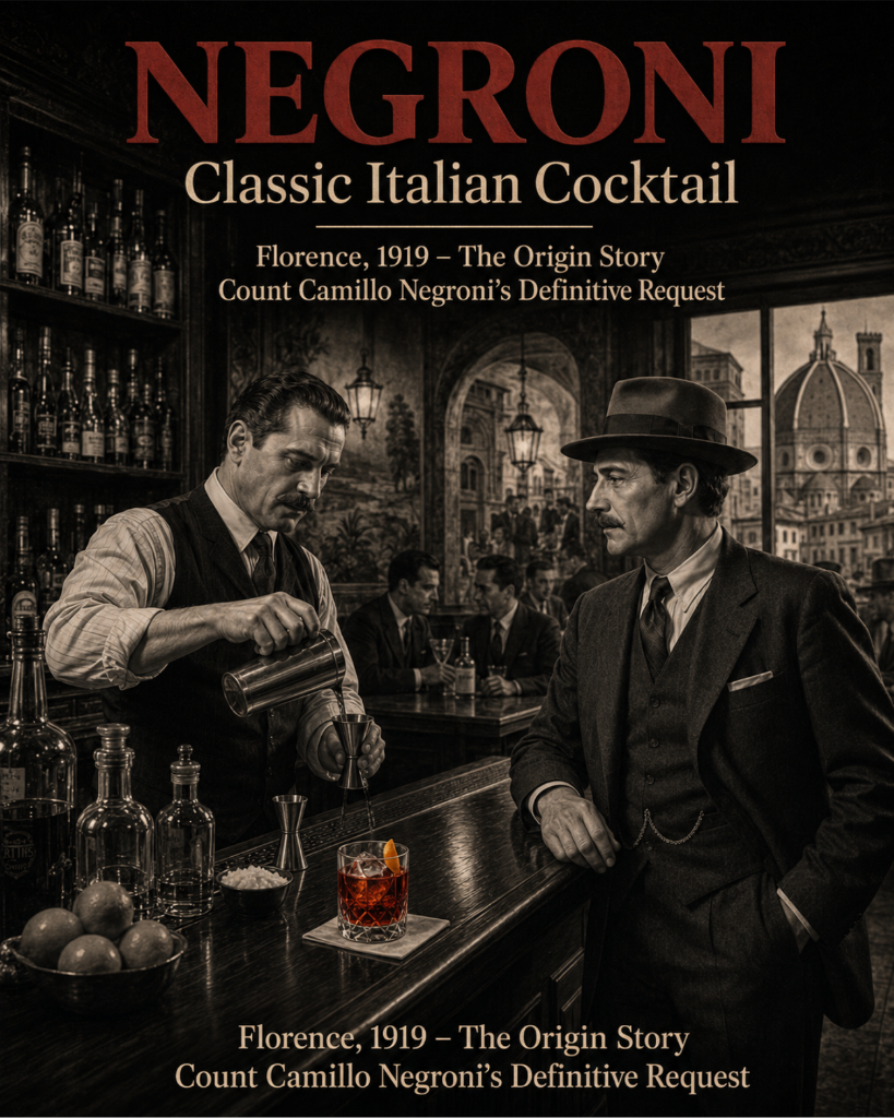 Negroni Cocktail Canvas Art