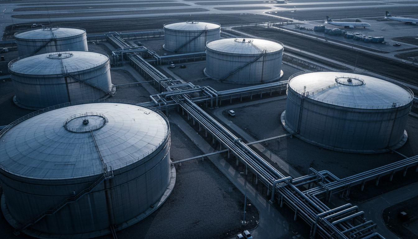 Aviation fuel storage terminal