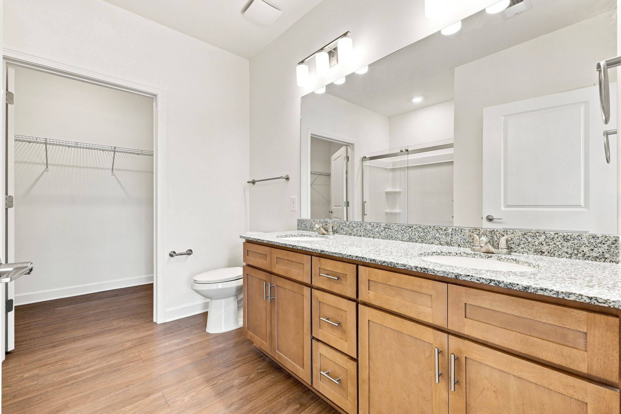 Bathroom with double vanity