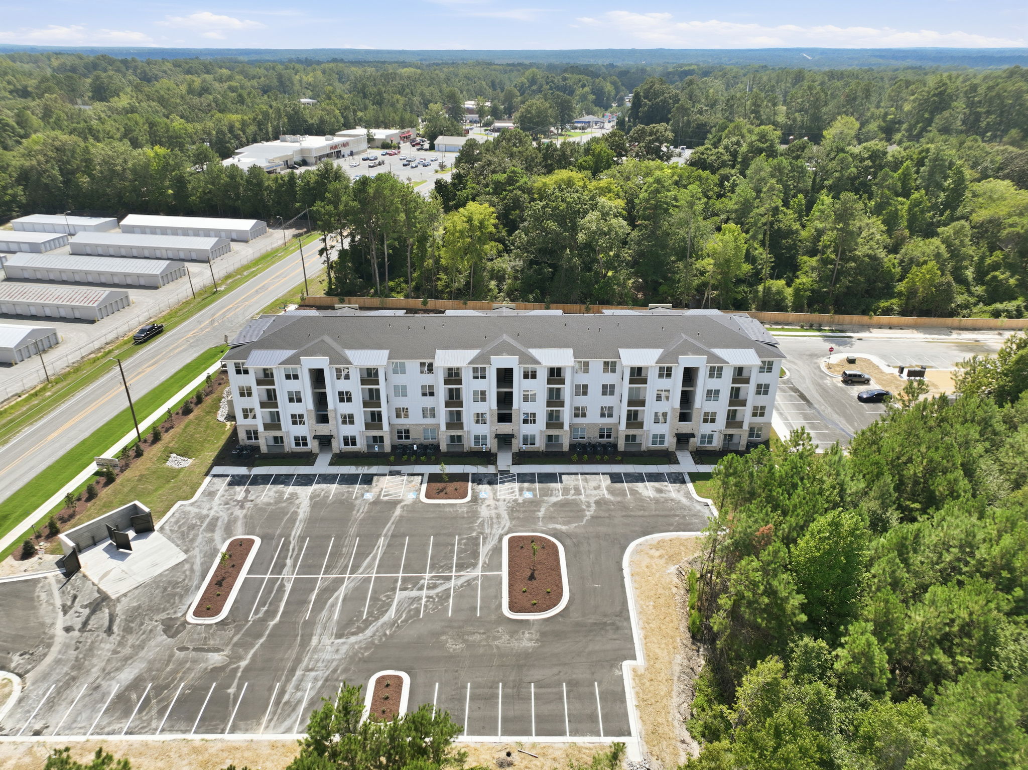 Aerial view of the community surroundings