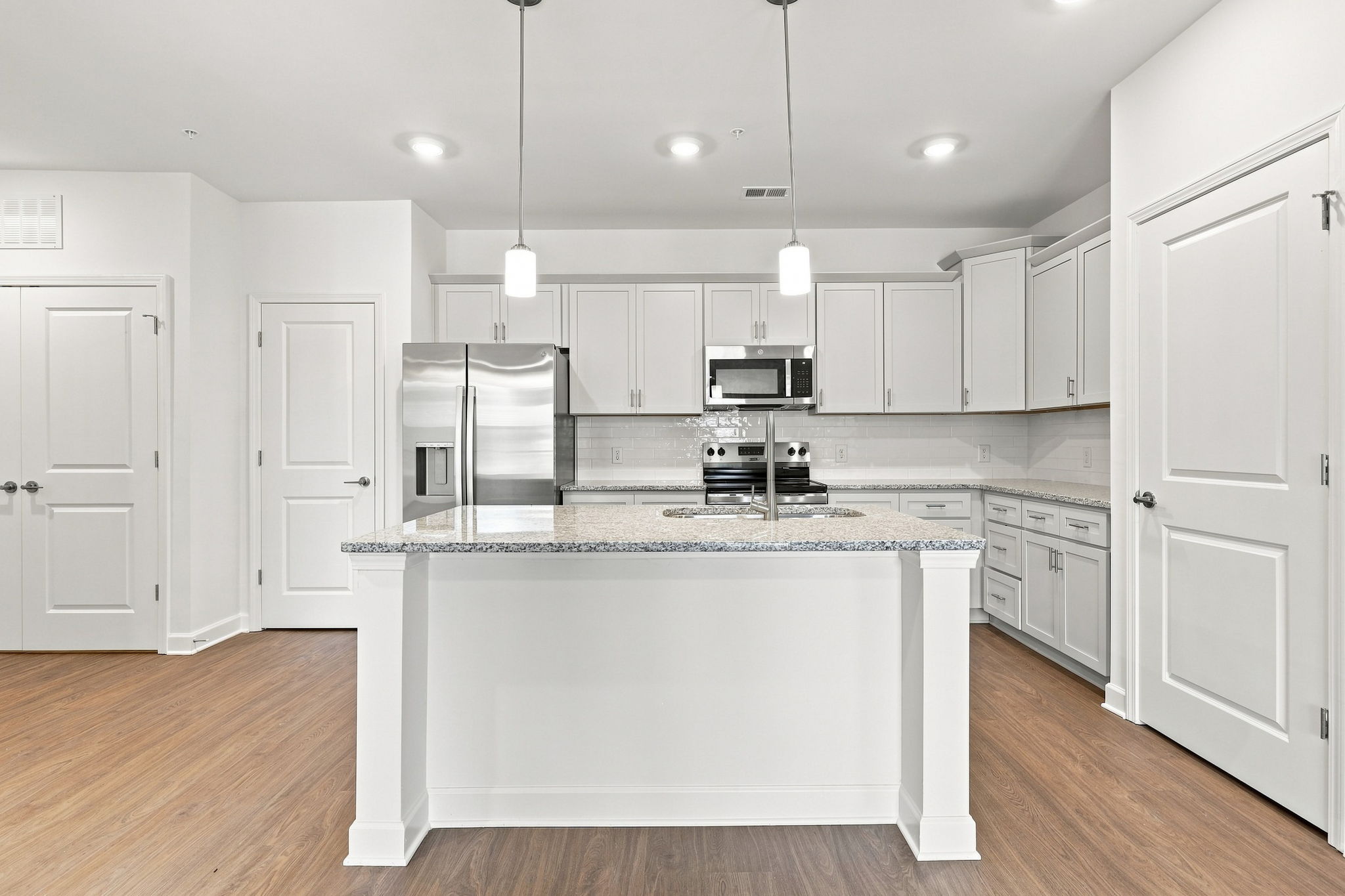 Modern kitchen and island