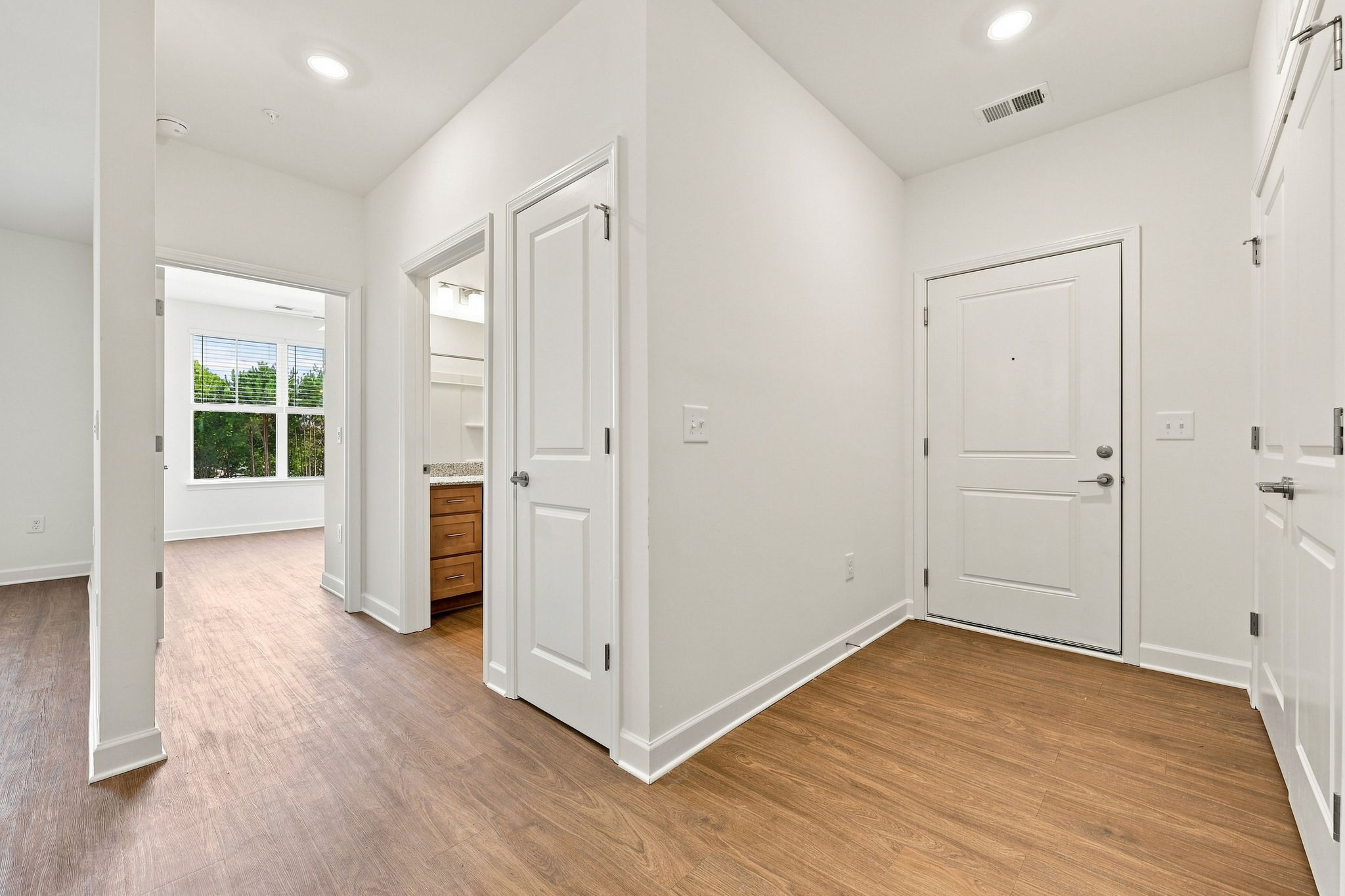 Bright apartment entryway