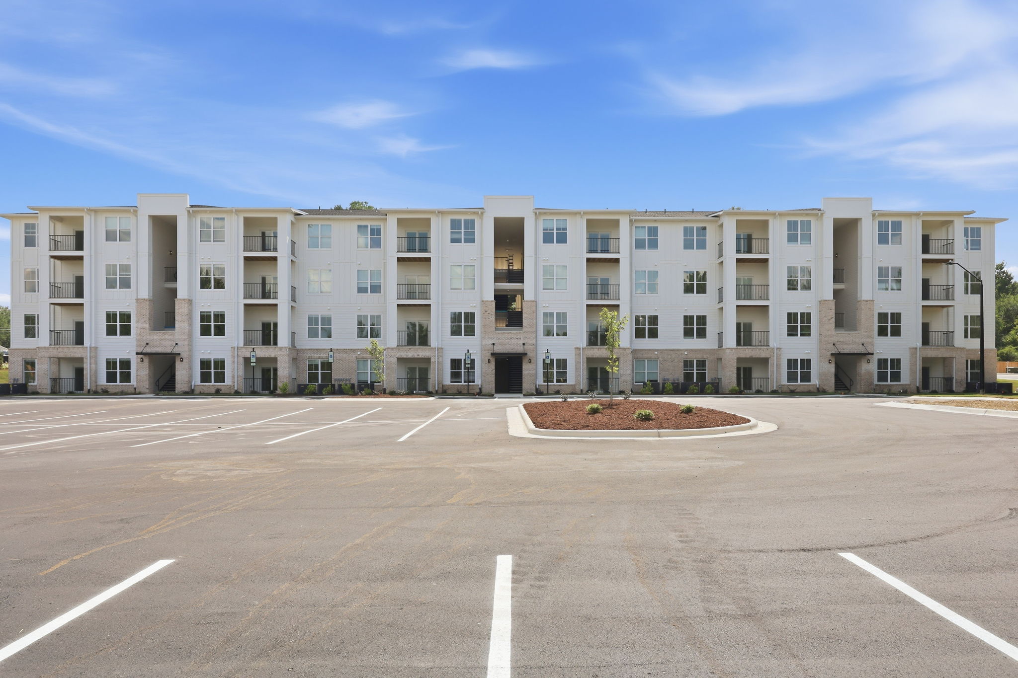 Front exterior of The Flats at the Exchange