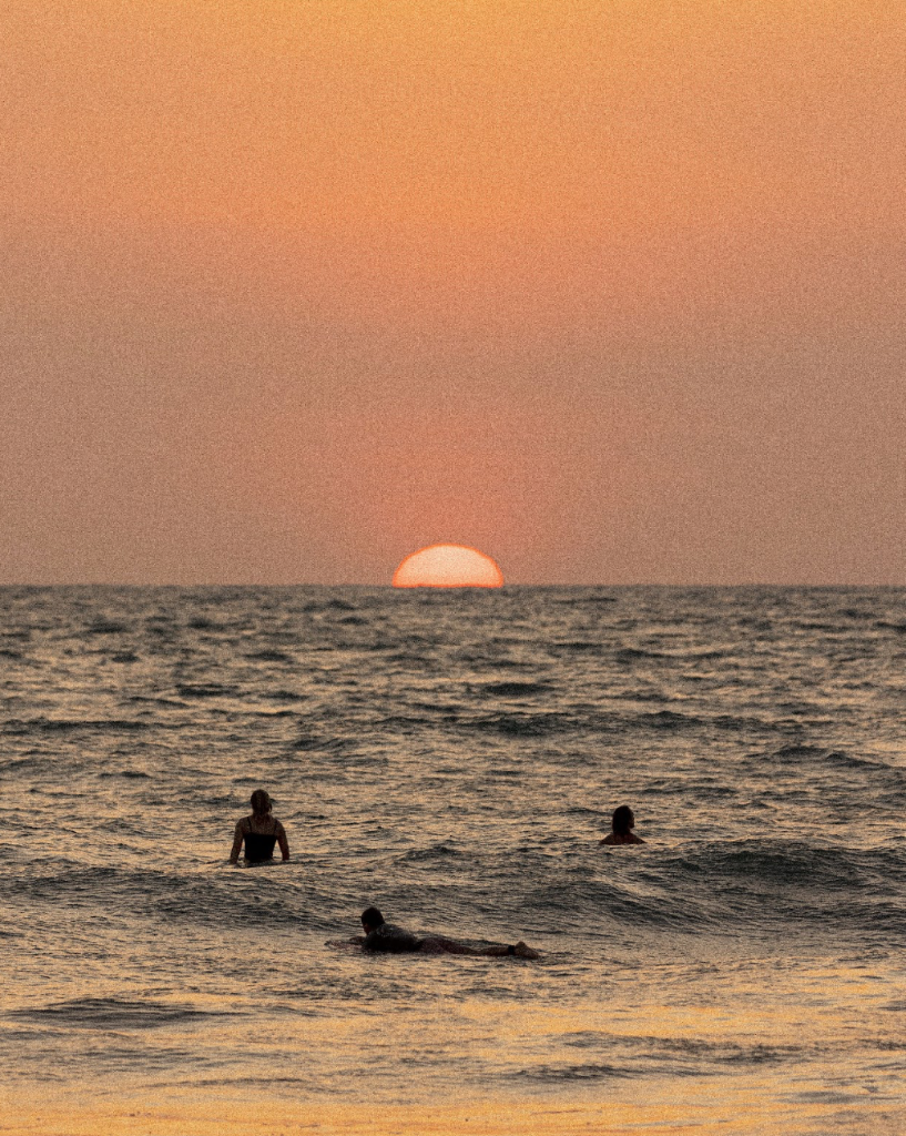 El Zonte — Sonnenuntergang im Meer