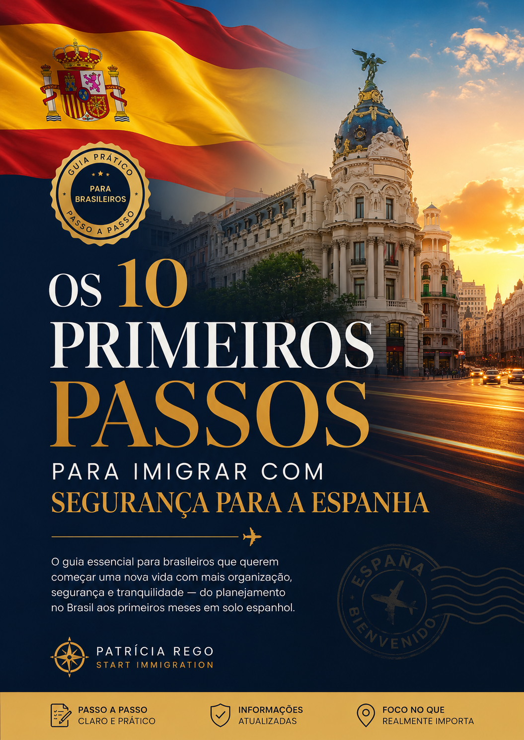 Madrid ao pôr do sol