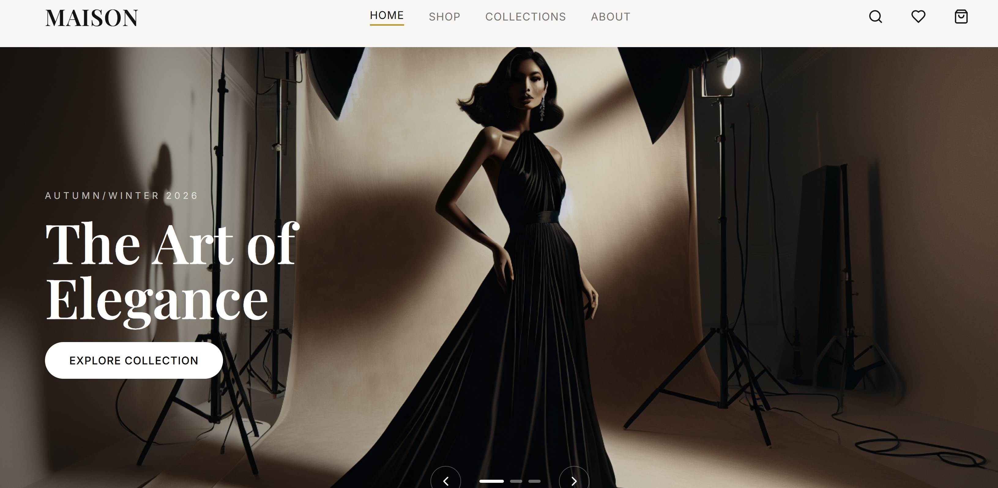 Luxury Fashion Store template preview