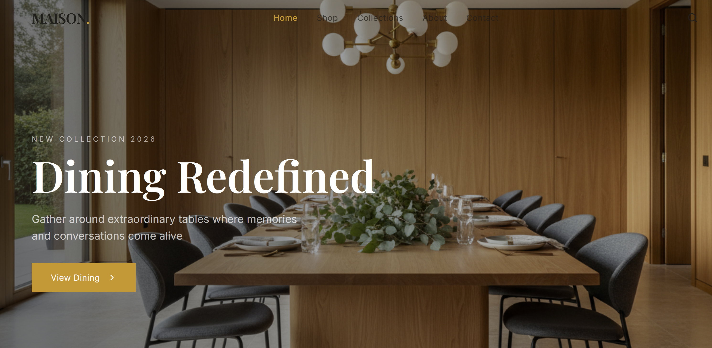 Aura Home Furniture Store App template preview