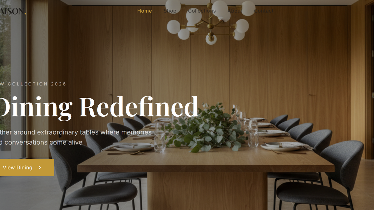 Aura Home Furniture Store App template preview