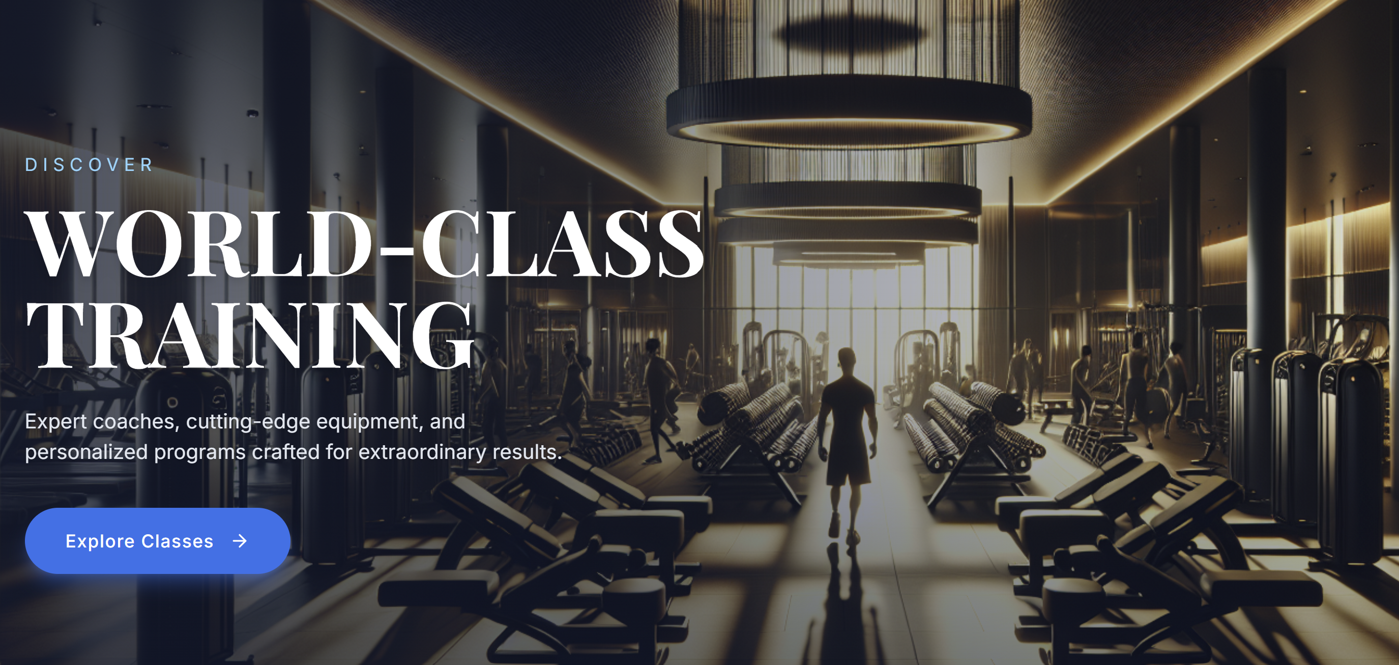 AuraFit Gym App template preview