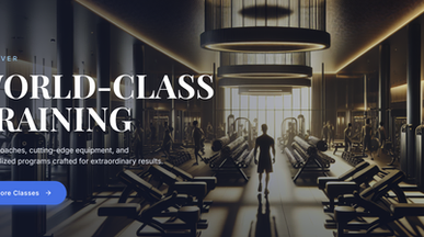 AuraFit Gym App template preview