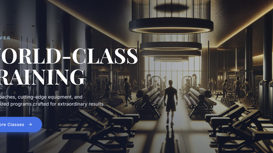 AuraFit Gym App template preview