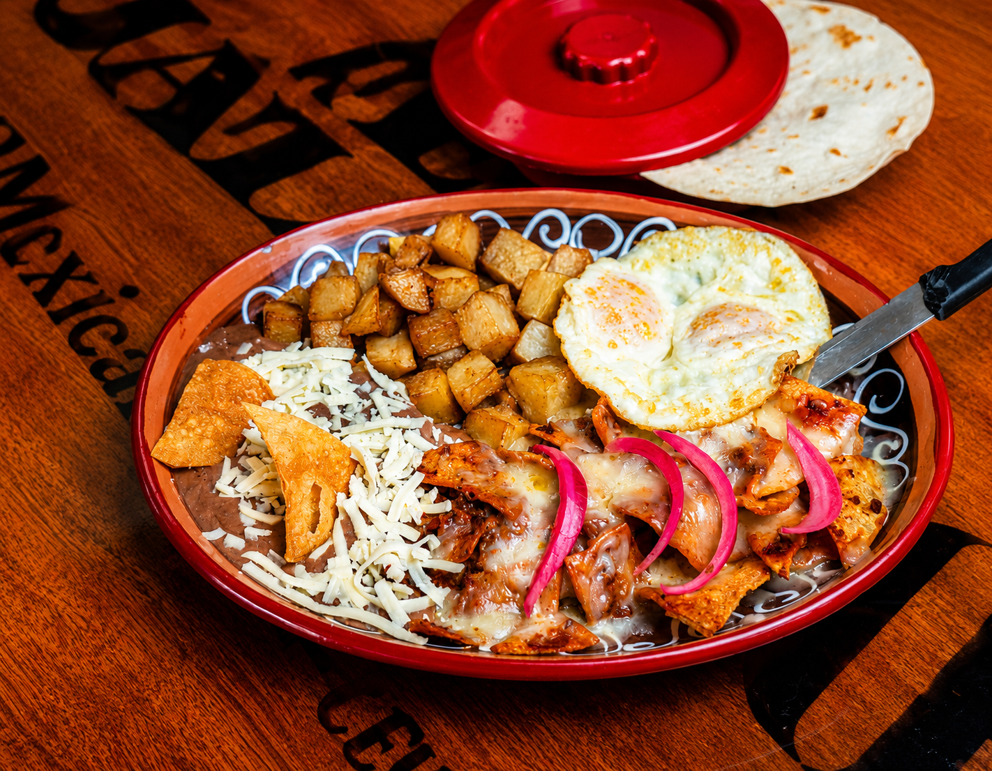 Chilaquiles Salsa Brava
