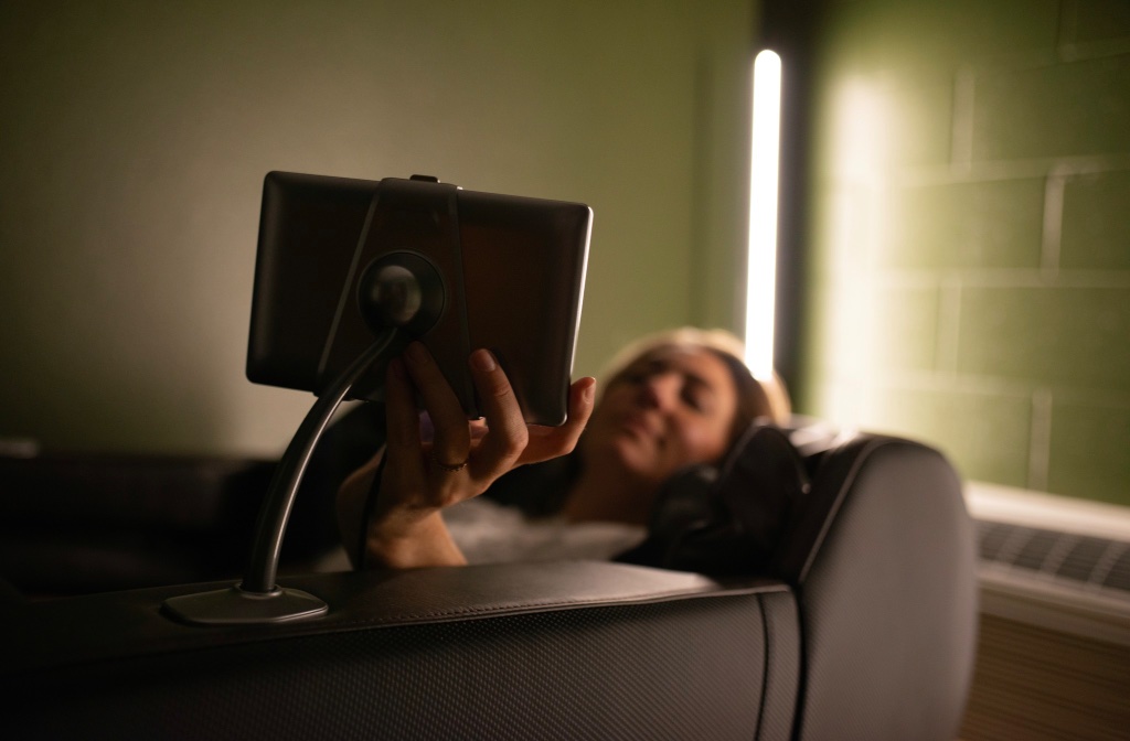 Relaxing massage chairs
