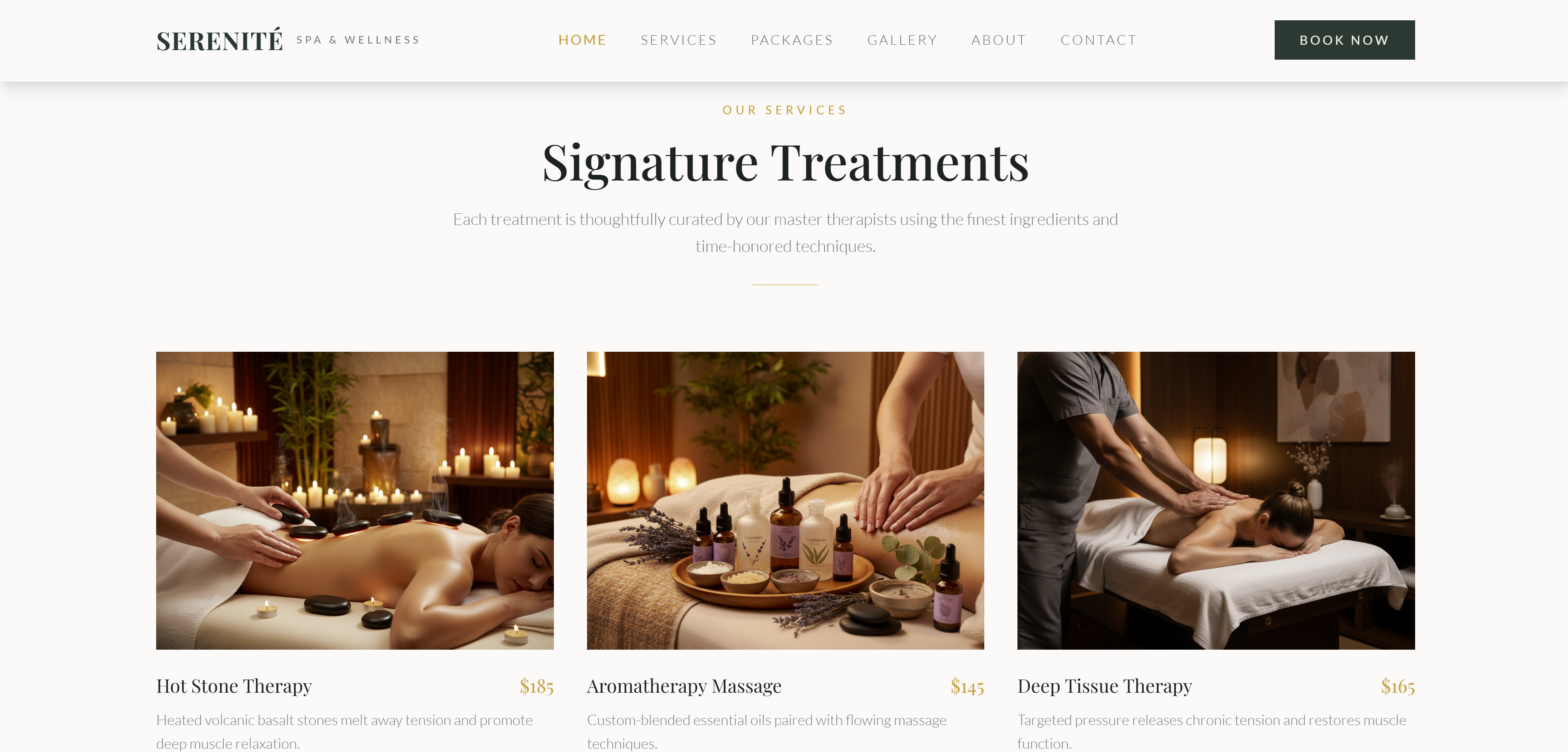Serenity Spa template preview