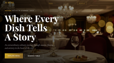 Arore Restaurant App template preview