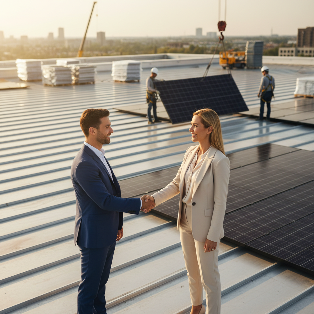 Site visit and owner handshake