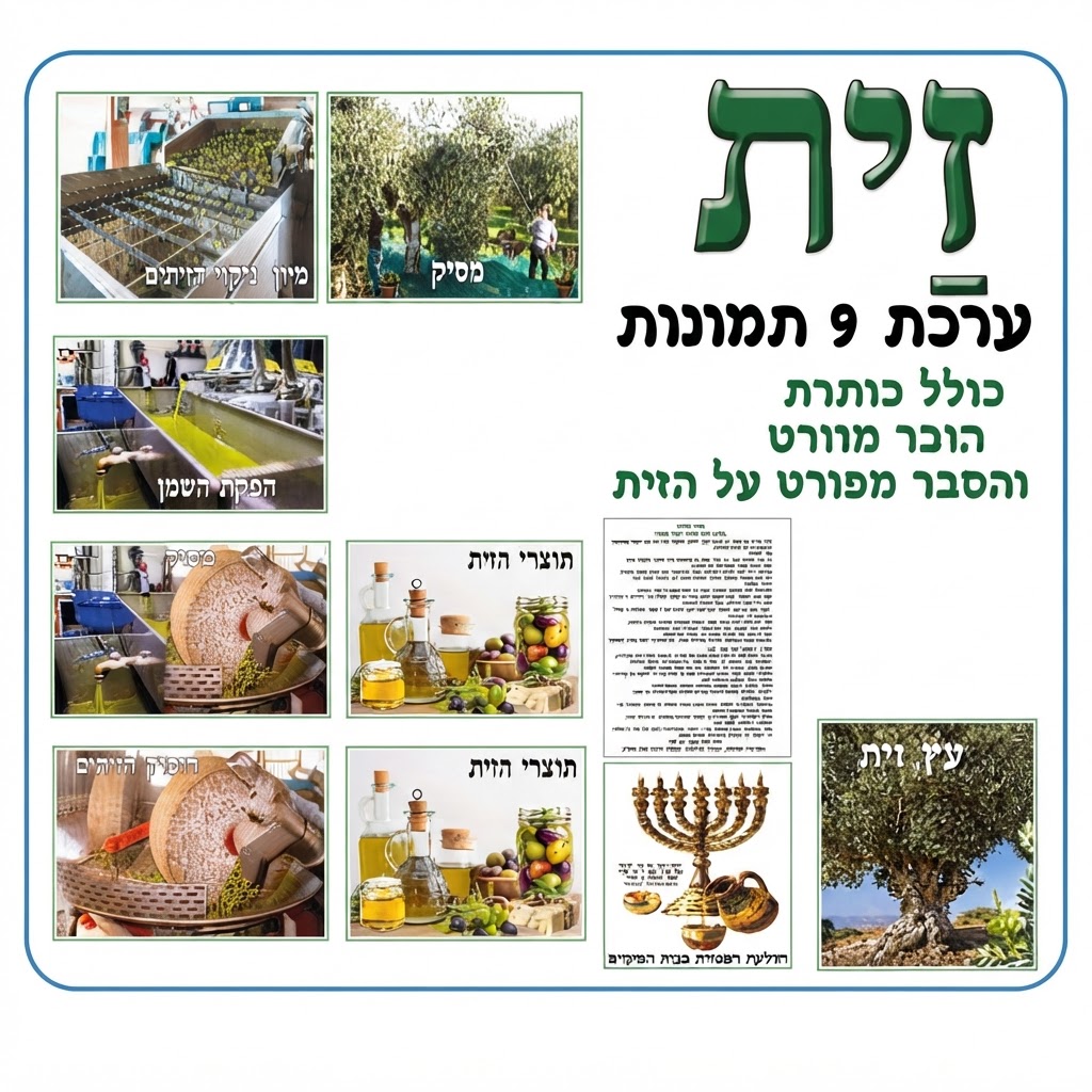ערכת 9 תמונות זית