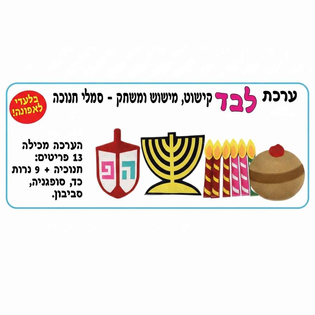 ערכת לבד סמלי חנוכה