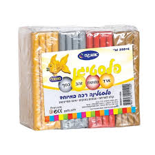פלסטלינה מטאלי 4* 250 גרם של חברת אומגה