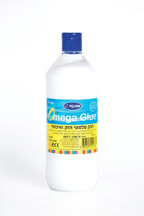 דבק פלסטי לבן 900 גרם של חברת אומגה