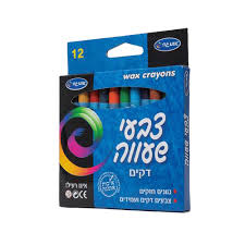 צבעי שעווה דקים 12