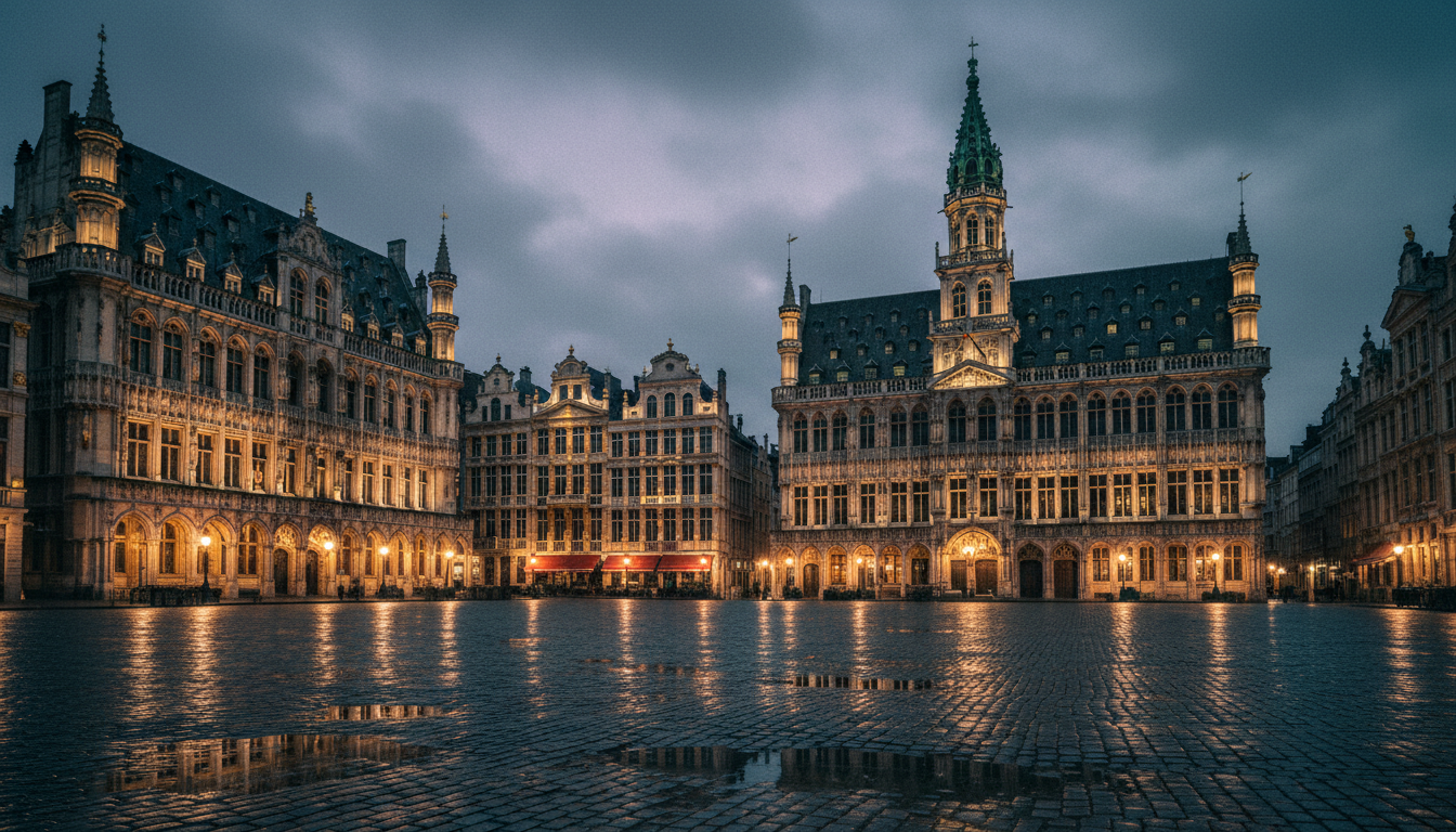 Atmospheric view of Brussels, Belgium
