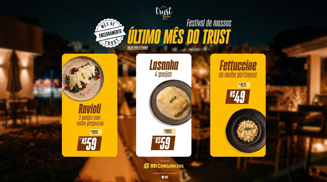 Festival de Massas — Ravioli, Lasanha e Fettuccine