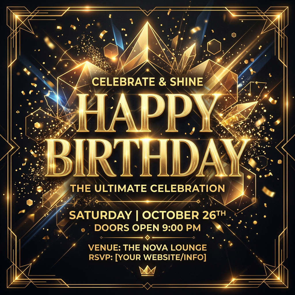 Birthday Celebration Poster