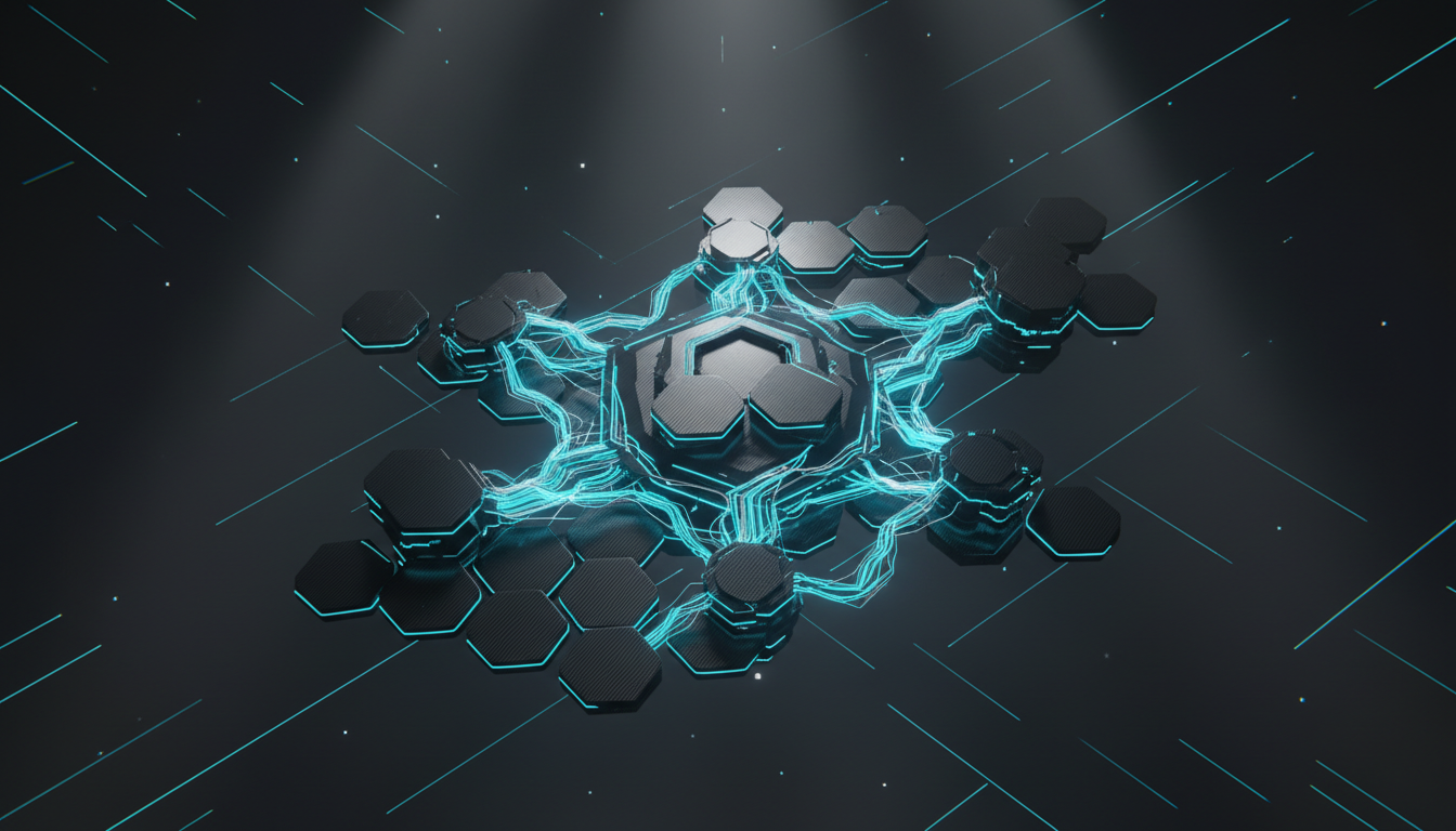 Digital command center abstract visualization