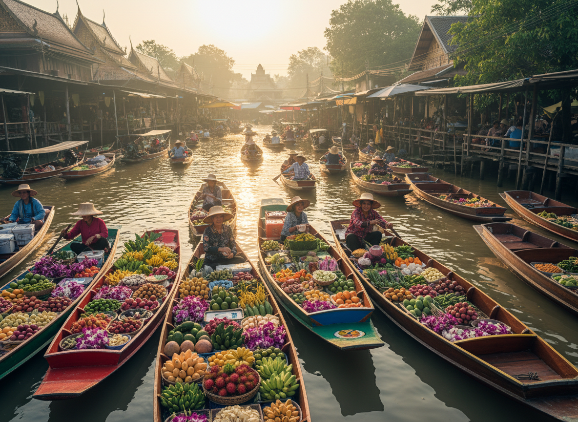 Floating Train Market
