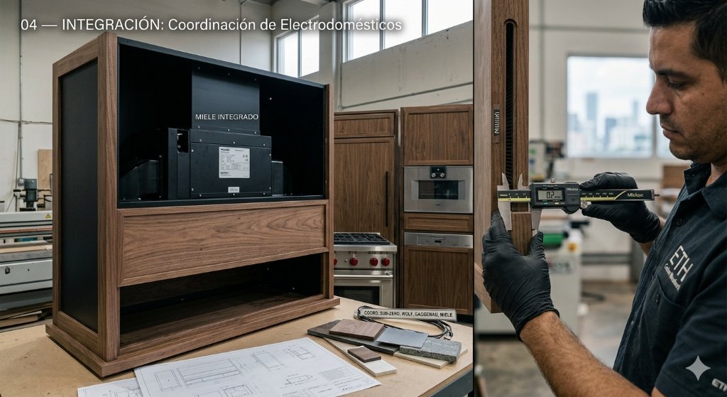 Integration — seamless assembly of hardware, surfaces and structural components.