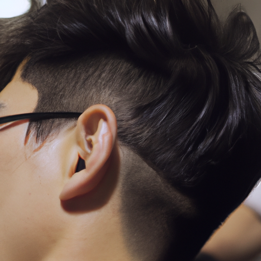 Undercut fade close up