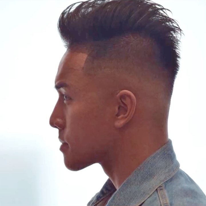Pompadour skin fade
