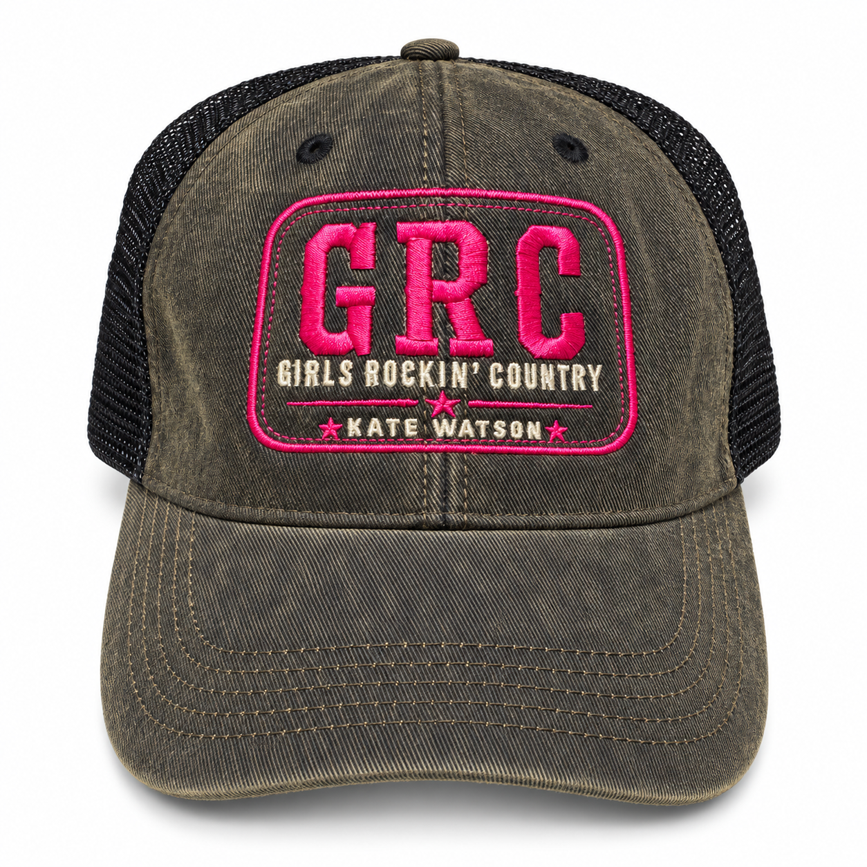 "GRC" Charcoal/Black Trucker Hat