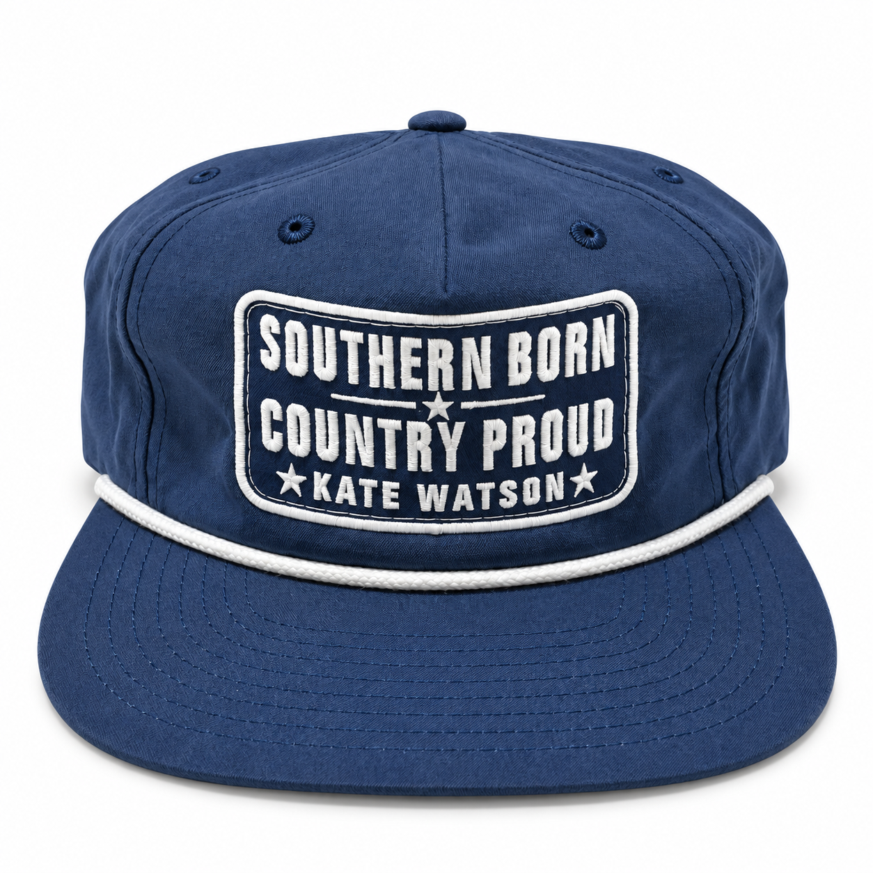 "Southern Born Country Proud" Navy Rope Hat