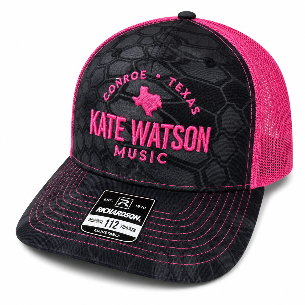 Kate Watson Music Pink/Black Richardson 112 Trucker Hat