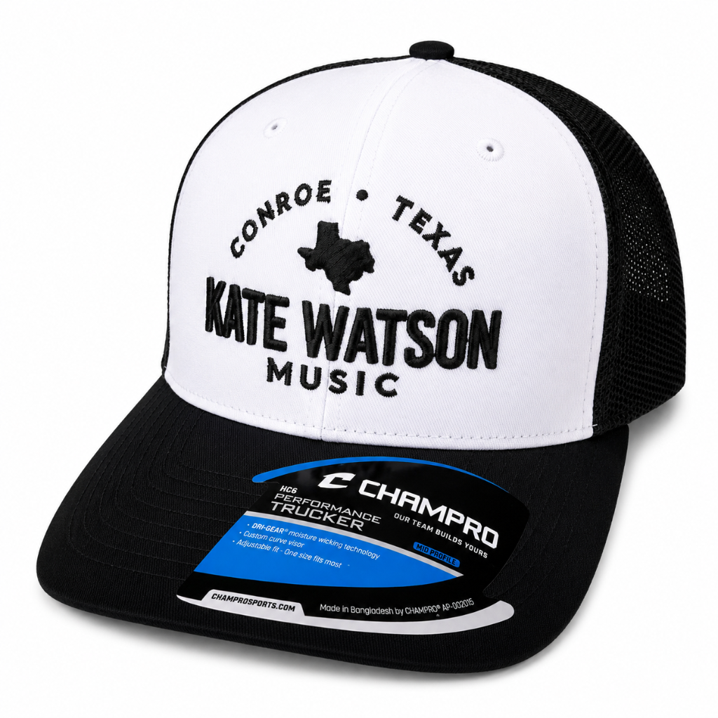 Kate Watson Music White/Black Champro Trucker Hat